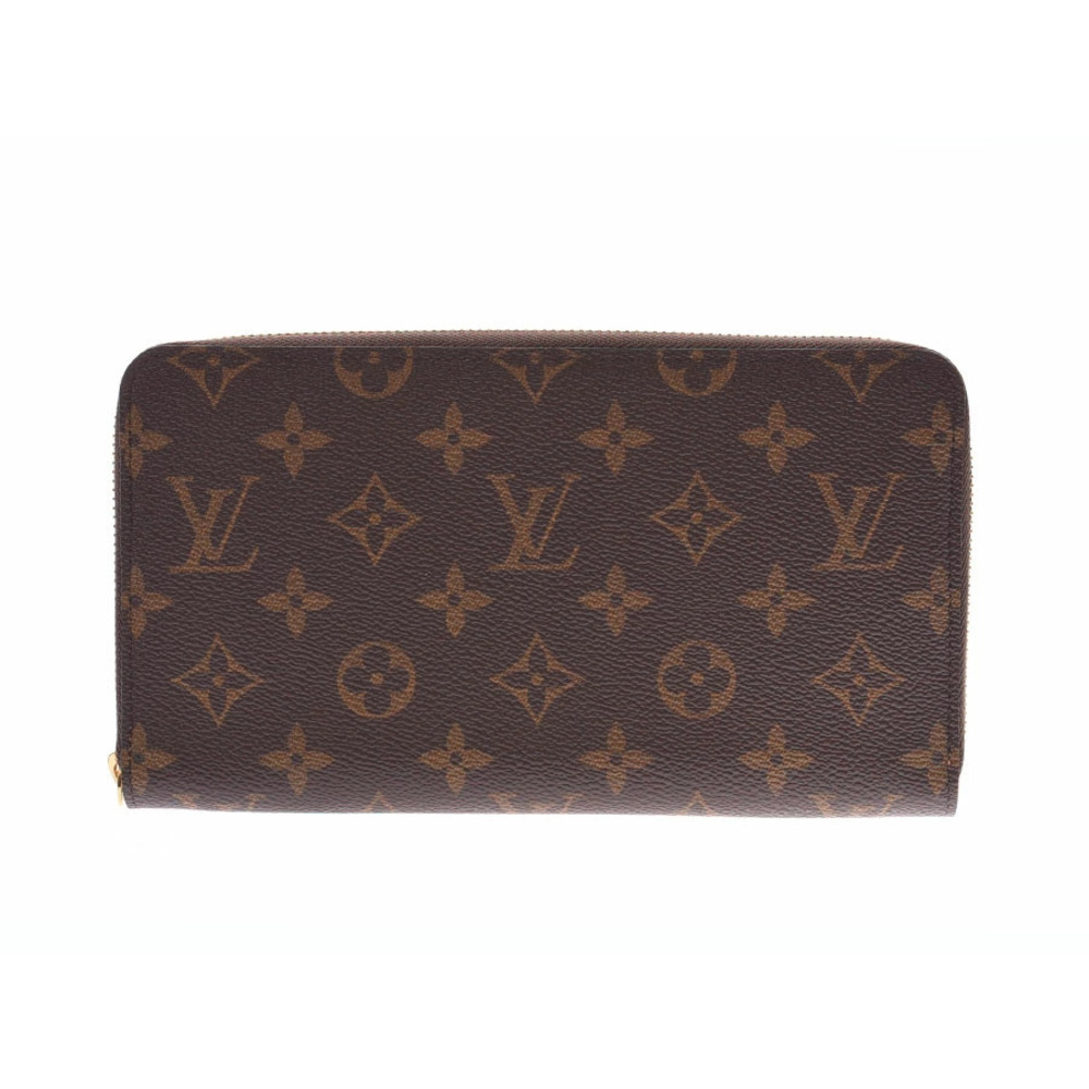 Louis Vuitton Monogram Zippy Organizer Brown Leather Long Wallet
